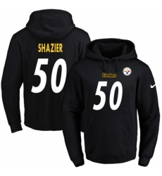NFL Mens Nike Pittsburgh Steelers 50 Ryan Shazier Black Name Number Pullover Hoodie NFL Mens Nike Pittsburgh Steelers 50 Ryan Shazier Black Name Number Pullover Hoodie