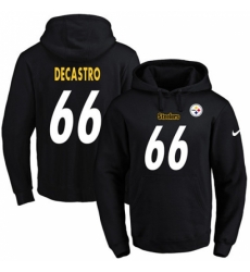 NFL Mens Nike Pittsburgh Steelers 66 David DeCastro Black Name Number Pullover Hoodie NFL Mens Nike Pittsburgh Steelers 66 David DeCastro Black Name Number Pullover Hoodie