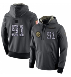 NFL Mens Nike Pittsburgh Steelers 91 Stephon Tuitt Stitched Black Anthracite Salute to Service Player Performance Hoodie NFL Mens Nike Pittsburgh Steelers 91 Stephon Tuitt Stitched Black Anthracite Salute to Service Player Performance Hoodie