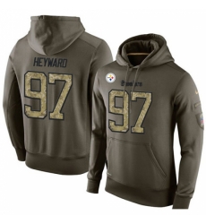 NFL Nike Pittsburgh Steelers 97 Cameron Heyward Green Salute To Service Mens Pullover Hoodie NFL Nike Pittsburgh Steelers 97 Cameron Heyward Green Salute To Service Mens Pullover Hoodie