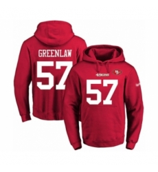 Football Mens San Francisco 49ers 57 Dre Greenlaw Red Name Number Pullover Hoodie Football Mens San Francisco 49ers 57 Dre Greenlaw Red Name Number Pullover Hoodie