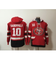 Men Nike San Francisco 49ers Jimmy Garoppolo 10 NFL Winter Thick Hoodie Men Nike San Francisco 49ers Jimmy Garoppolo 10 NFL Winter Thick Hoodie