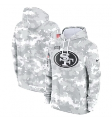 Men San Francisco 49ers 2024 Arctic Camo Salute To Service Club Fleece Pullover Stitched Hoodie Men San Francisco 49ers 2024 Arctic Camo Salute To Service Club Fleece Pullover Stitched Hoodie