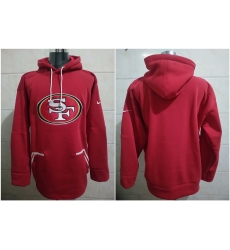 Men San Francisco 49ers Blank Red Stitched Hoodie Men San Francisco 49ers Blank Red Stitched Hoodie