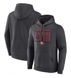 Men San Francisco 49ers Heather Charcoal Super Bowl LVIII Local Pullover Hoodie Men San Francisco 49ers Heather Charcoal Super Bowl LVIII Local Pullover Hoodie