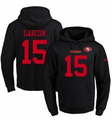 NFL Mens Nike San Francisco 49ers 15 Pierre Garcon Black Name Number Pullover Hoodie NFL Mens Nike San Francisco 49ers 15 Pierre Garcon Black Name Number Pullover Hoodie