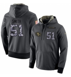 NFL Mens Nike San Francisco 49ers 51 Malcolm Smith Stitched Black Anthracite Salute to Service Player Performance Hoodie NFL Mens Nike San Francisco 49ers 51 Malcolm Smith Stitched Black Anthracite Salute to Service Player Performance Hoodie