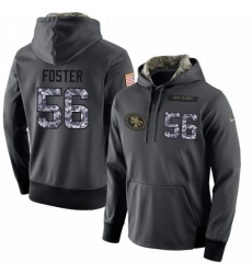 NFL Mens Nike San Francisco 49ers 56 Reuben Foster Stitched Black Anthracite Salute to Service Player Performance Hoodie NFL Mens Nike San Francisco 49ers 56 Reuben Foster Stitched Black Anthracite Salute to Service Player Performance Hoodie