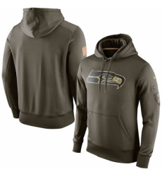 NFL Mens Seattle Seahawks Nike Olive Salute To Service KO Performance Hoodie NFL Mens Seattle Seahawks Nike Olive Salute To Service KO Performance Hoodie