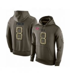 Football Mens Tampa Bay Buccaneers 8 Bradley Pinion Green Salute To Service Pullover Hoodie Football Mens Tampa Bay Buccaneers 8 Bradley Pinion Green Salute To Service Pullover Hoodie