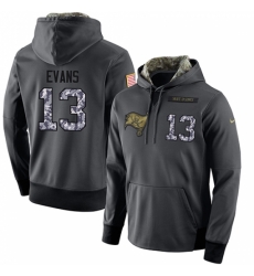NFL Mens Nike Tampa Bay Buccaneers 13 Mike Evans Stitched Black Anthracite Salute to Service Player Performance Hoodie NFL Mens Nike Tampa Bay Buccaneers 13 Mike Evans Stitched Black Anthracite Salute to Service Player Performance Hoodie