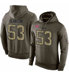 NFL Nike Tampa Bay Buccaneers 53 Adarius Glanton Green Salute To Service Mens Pullover Hoodie NFL Nike Tampa Bay Buccaneers 53 Adarius Glanton Green Salute To Service Mens Pullover Hoodie