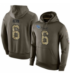 NFL Nike Tennessee Titans 6 Brett Kern Green Salute To Service Mens Pullover Hoodie NFL Nike Tennessee Titans 6 Brett Kern Green Salute To Service Mens Pullover Hoodie
