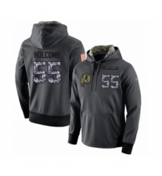 Football Mens Washington Redskins 55 Cole Holcomb Stitched Black Anthracite Salute to Service Player Performance Hoodie Football Mens Washington Redskins 55 Cole Holcomb Stitched Black Anthracite Salute to Service Player Performance Hoodie