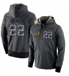 NFL Nike Washington Redskins 22 Deshazor Everett Stitched Black Anthracite Salute to Service Player Performance Hoodie NFL Nike Washington Redskins 22 Deshazor Everett Stitched Black Anthracite Salute to Service Player Performance Hoodie