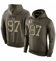 NFL Nike Washington Redskins 97 Kendall Reyes Green Salute To Service Mens Pullover Hoodie NFL Nike Washington Redskins 97 Kendall Reyes Green Salute To Service Mens Pullover Hoodie