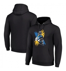 Men Starter Black Los Angeles Chargers Player X Fleece Pullover Hoodie Men Starter Black Los Angeles Chargers Player X Fleece Pullover Hoodie