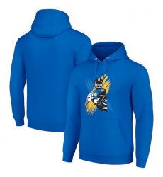 Men Starter Royal Los Angeles Chargers Player X Fleece Pullover Hoodie Men Starter Royal Los Angeles Chargers Player X Fleece Pullover Hoodie