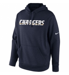 NFL Los Angeles Chargers Nike KO Wordmark Performance Hoodie Navy Blue NFL Los Angeles Chargers Nike KO Wordmark Performance Hoodie Navy Blue