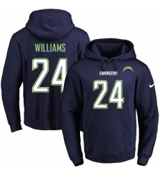 NFL Mens Nike Los Angeles Chargers 24 Trevor Williams Navy Blue Name Number Pullover Hoodie NFL Mens Nike Los Angeles Chargers 24 Trevor Williams Navy Blue Name Number Pullover Hoodie