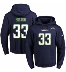 NFL Mens Nike Los Angeles Chargers 33 Tre Boston Navy Blue Name Number Pullover Hoodie NFL Mens Nike Los Angeles Chargers 33 Tre Boston Navy Blue Name Number Pullover Hoodie