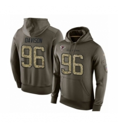 Football Mens Atlanta Falcons 96 Tyeler Davison Green Salute To Service Pullover Hoodie Football Mens Atlanta Falcons 96 Tyeler Davison Green Salute To Service Pullover Hoodie