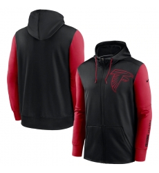 Men Atlanta Falcons Black Red Fan Gear Mascot Performance Full Zip Hoodie Men Atlanta Falcons Black Red Fan Gear Mascot Performance Full Zip Hoodie