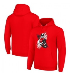 Men Starter Red Atlanta Falcons Player X Fleece Pullover Hoodie Men Starter Red Atlanta Falcons Player X Fleece Pullover Hoodie