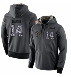 NFL Mens Nike Atlanta Falcons 14 Justin Hardy Stitched Black Anthracite Salute to Service Player Performance Hoodie NFL Mens Nike Atlanta Falcons 14 Justin Hardy Stitched Black Anthracite Salute to Service Player Performance Hoodie