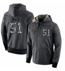 NFL Mens Nike Atlanta Falcons 51 Alex Mack Stitched Black Anthracite Salute to Service Player Performance Hoodie NFL Mens Nike Atlanta Falcons 51 Alex Mack Stitched Black Anthracite Salute to Service Player Performance Hoodie