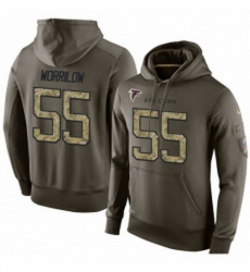 NFL Nike Atlanta Falcons 55 Paul Worrilow Green Salute To Service Mens Pullover Hoodie NFL Nike Atlanta Falcons 55 Paul Worrilow Green Salute To Service Mens Pullover Hoodie
