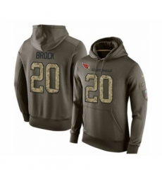 Football Arizona Cardinals 20 Tramaine Brock Green Salute To Service Mens Pullover Hoodie Football Arizona Cardinals 20 Tramaine Brock Green Salute To Service Mens Pullover Hoodie