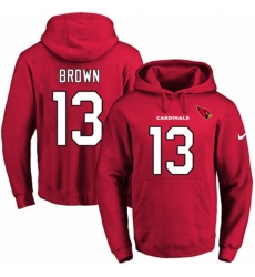 NFL Men Nike Arizona Cardinals 13 Jaron Brown Red Name Number Pullover Hoodie NFL Men Nike Arizona Cardinals 13 Jaron Brown Red Name Number Pullover Hoodie