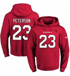 NFL Mens Nike Arizona Cardinals 23 Adrian Peterson Red Name Number Pullover Hoodie NFL Mens Nike Arizona Cardinals 23 Adrian Peterson Red Name Number Pullover Hoodie