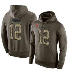 NFL Nike Arizona Cardinals 12 John Brown Green Salute To Service Men Pullover Hoodie NFL Nike Arizona Cardinals 12 John Brown Green Salute To Service Men Pullover Hoodie