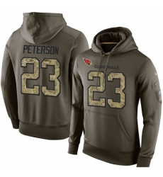 NFL Nike Arizona Cardinals 23 Adrian Peterson Green Salute To Service Mens Pullover Hoodie NFL Nike Arizona Cardinals 23 Adrian Peterson Green Salute To Service Mens Pullover Hoodie