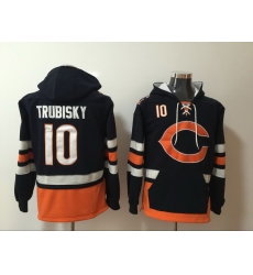 Men Nike Chicago Bears Mitchell Trubisky 10 NFL Winter Thick Hoodie Men Nike Chicago Bears Mitchell Trubisky 10 NFL Winter Thick Hoodie