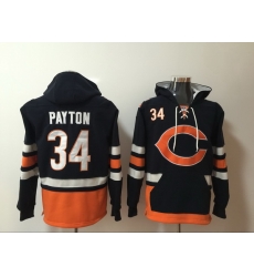 Men Nike Chicago Bears Walter Payton 34 NFL Winter Thick Hoodie Men Nike Chicago Bears Walter Payton 34 NFL Winter Thick Hoodie