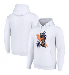 Men Starter White Chicago Bears Player X Fleece Pullover Hoodie Men Starter White Chicago Bears Player X Fleece Pullover Hoodie