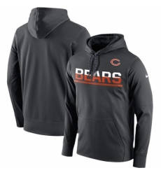 NFL Mens Chicago Bears Nike Sideline Circuit Anthracite Pullover Hoodie NFL Mens Chicago Bears Nike Sideline Circuit Anthracite Pullover Hoodie