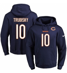 NFL Mens Nike Chicago Bears 10 Mitchell Trubisky Navy Blue Name Number Pullover Hoodie NFL Mens Nike Chicago Bears 10 Mitchell Trubisky Navy Blue Name Number Pullover Hoodie