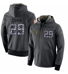 NFL Mens Nike Chicago Bears 29 Tarik Cohen Stitched Black Anthracite Salute to Service Player Performance Hoodie NFL Mens Nike Chicago Bears 29 Tarik Cohen Stitched Black Anthracite Salute to Service Player Performance Hoodie