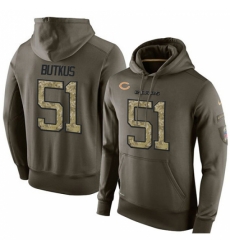 NFL Nike Chicago Bears 51 Dick Butkus Green Salute To Service Mens Pullover Hoodie NFL Nike Chicago Bears 51 Dick Butkus Green Salute To Service Mens Pullover Hoodie