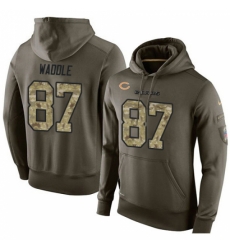 NFL Nike Chicago Bears 87 Tom Waddle Green Salute To Service Mens Pullover Hoodie NFL Nike Chicago Bears 87 Tom Waddle Green Salute To Service Mens Pullover Hoodie