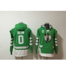 Men's Boston Celtics #0 Jayson Tatum Green Pullover Hoodie II Men's Boston Celtics #0 Jayson Tatum Green Pullover Hoodie II