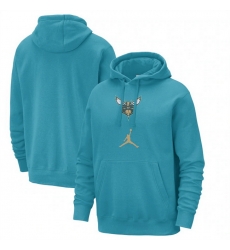 Men Charlotte Hornets Teal 2023 24 City Edition Essential Club Pullover Hoodie Men Charlotte Hornets Teal 2023 24 City Edition Essential Club Pullover Hoodie