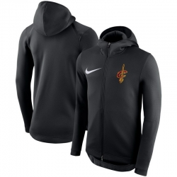 Men Cleveland Cavaliers Nike Showtime Therma Flex Performance Full Zip Hoodie Black