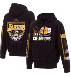 Men Los Angeles Lakers Black 17 Time NBA Finals Champions Pullover Hoodie Men Los Angeles Lakers Black 17 Time NBA Finals Champions Pullover Hoodie