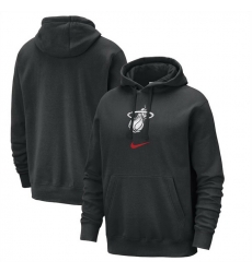 Men Miami Heat Black 2023 24 City Edition Essential Club Pullover Hoodie Men Miami Heat Black 2023 24 City Edition Essential Club Pullover Hoodie