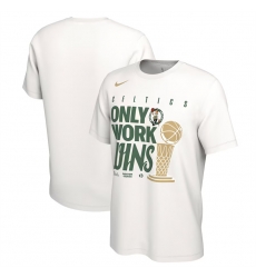 Men Boston Celtics White 2024 Finals Champions Big Tall Parade T Shirt Men Boston Celtics White 2024 Finals Champions Big Tall Parade T Shirt
